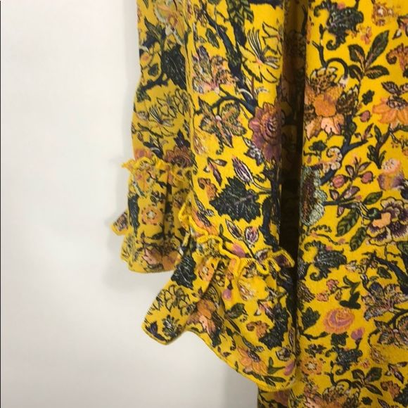 Madewell Karen Walker Yellow Floral Dress NWT 22 - Picture 8 of 11